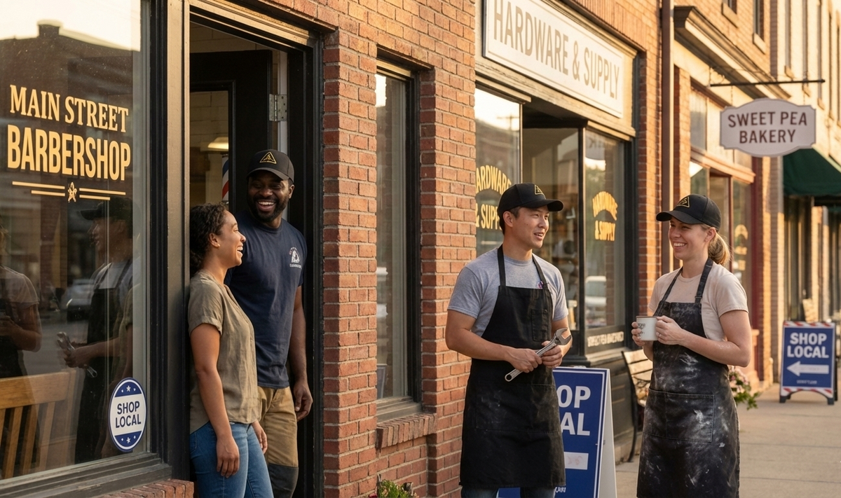 We support our neighbors and local businesses.